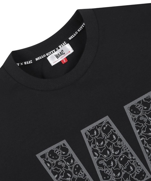 tシャツ WOMENS ハローキティコラボ ロゴプリント Tシャツ