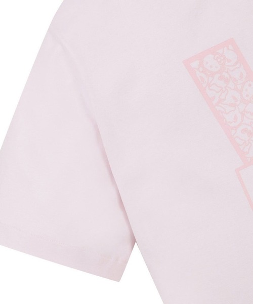 tシャツ WOMENS ハローキティコラボ ロゴプリント Tシャツ