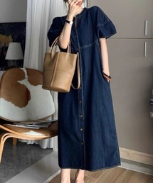 maillot (マイヨ) スタンドカラー・プルオーバーシャツワンピース maillot_20230127_IMG_0670.jpg