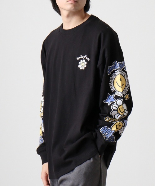 KAPITAL スマイリーフェイス長袖カットソー　ロンT KAPITAL キャピタル スマイル 天竺 ロングスリーブ Tシャツ 4