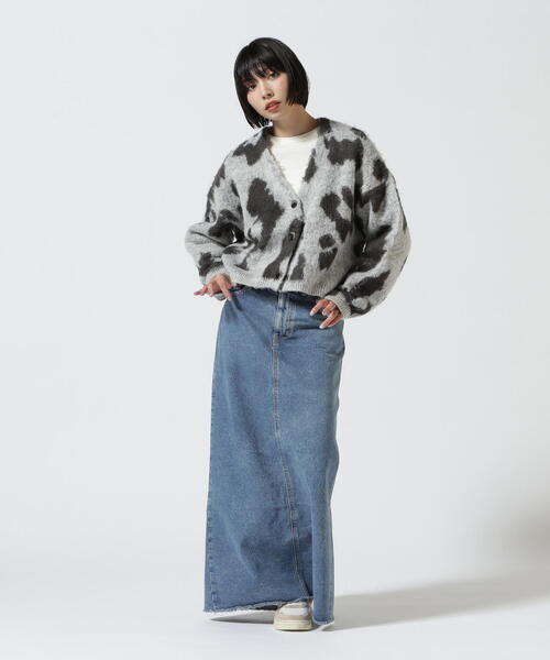 カーディガン DROIT BELLO（ドロイトベロ）レオパード柄カーディガン レディース DROIT BELLO カーディガン BELLO（ドロイトベロ）レオパード柄