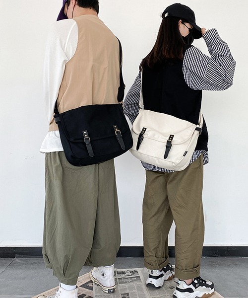 楽天市場】ニュースペーパーバッグ キャンバス ショルダーバッグ