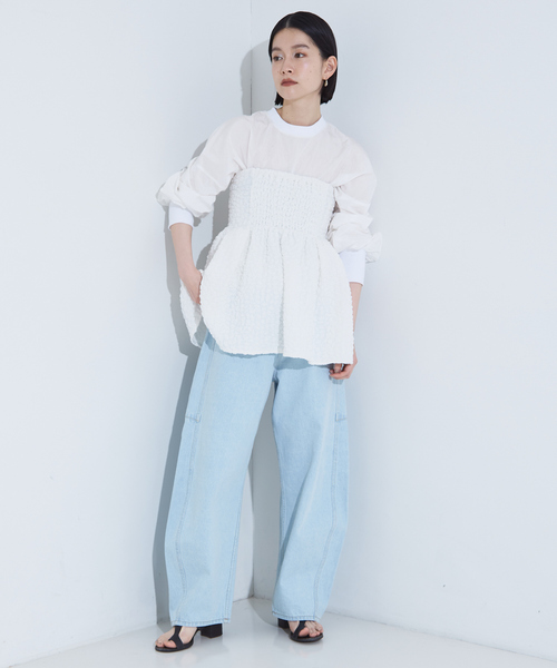 NOMINE キャミソール ふくれ ジャガード ビスチェ : ZOZOTOWN