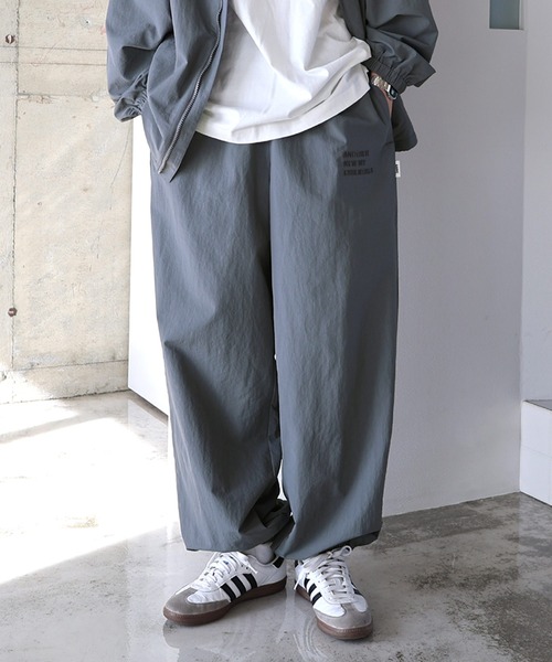 ANME ワイドパンツ パンツ 「新色・新サイズ追加」ANMEロゴナイロン