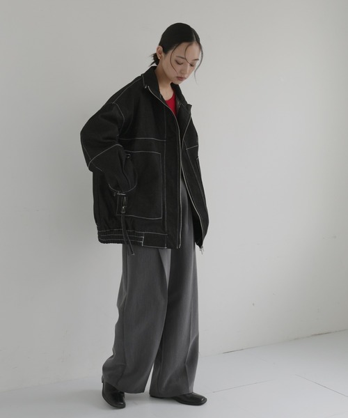 hellam（ヘラム） ブルゾン アウター Wジップデニムブルゾン