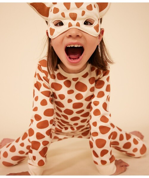 PETIT BATEAU（プチバトー） パジャマ 長袖パジャマ（アイマスク付き