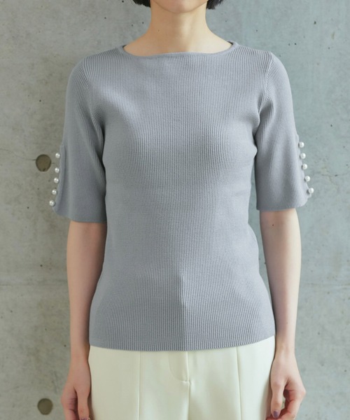 ニット+セーター Riu Summer tweed knit RUIRUE BOUTIQUE ニット セーター 洗える UVカット ｜ 選べる