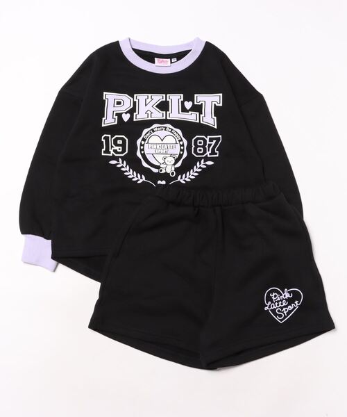 ピンクラテ セットアップ 黒 160 ピンクラテ 卒業式スーツ 5点セット