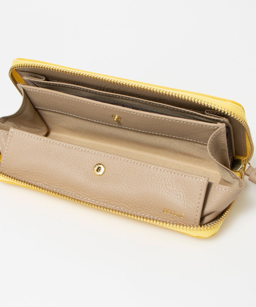 perche（ペルケ） 長財布 財布 perche / ドット型押し・ジャバラカード