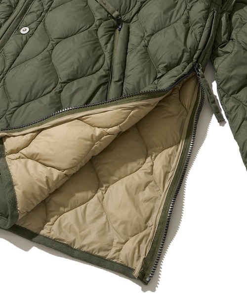 【 大人気！】TAION キルティングショートダウンジャケット カーキ Mサイズ 大人気！】TAION キルティングショートダウンジャケット カーキ