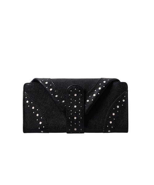 美品✨HIROKO HAYASHI VELENO 薄型二つ折り財布 牛革 黒 HIROKO HAYASHI（ヒロコ ハヤシ） 財布 VELENO CISA（ヴェレーノ
