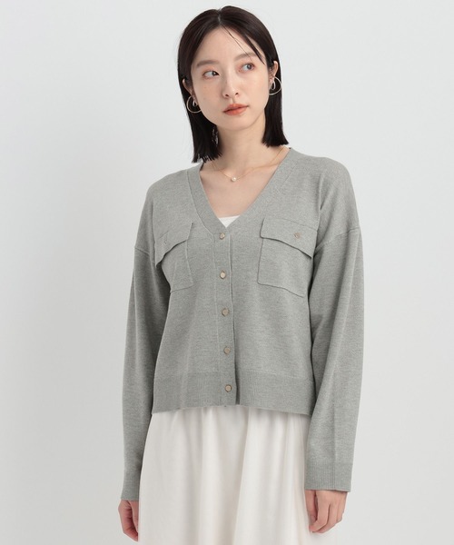 Andemiu（アンデミュウ） カーディガン ラメポケツキカーディガン