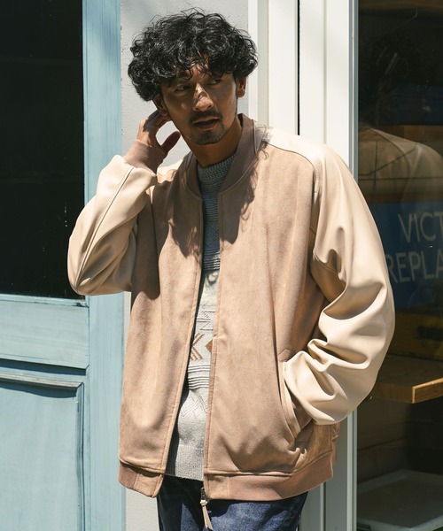 BAYFLOW」 ジップアップブルゾン LARGE ベージュ メンズ : 86011464  