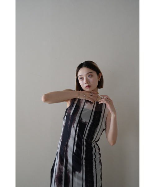 NON TOKYO マーブル柄シアーワンピース 新品 Uenui ワンピース マーブル シアー ワンピース 総柄 : ZOZOTOWN Yahoo