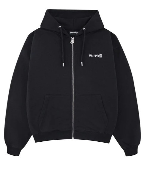 NICE BUNS BLACK HOODIE XL ブラック, フーディー、パーカー SUPPLIER パーカー SUPPLIER/サプライヤー/Beaded Cross Hoodie