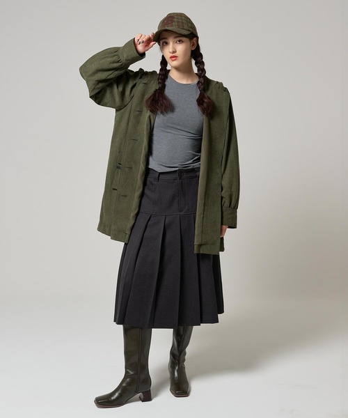 TINA：JOJUN ミディ丈 プリーツスカート TINA：JOJUN スカート ミディ丈 プリーツスカート : ZOZOTOWN