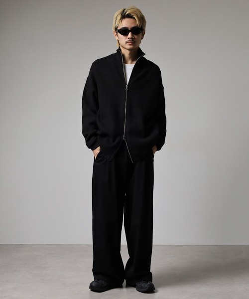 v::loom ヴィルーム　ドライバーズニット　黒　M v::loom ヴィルーム ドライバーズニット 黒 M