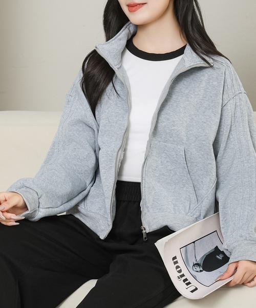 Lace Ladies ジャケット ノーカラージャケット 3D ライン