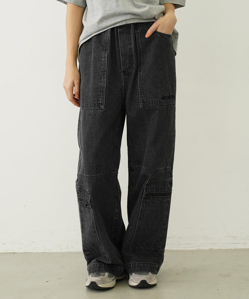 MILKFED. ジーンズ デニム デニムパンツ CARGO PANTS レディース