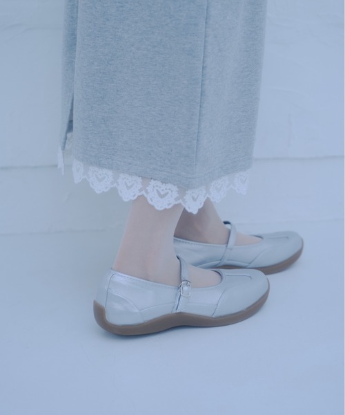 Smyeon スカート Sweat lace skirt/レース付きスウェットスカート