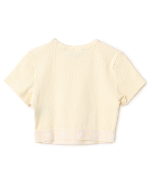 ◆adidas◆ Ribbed short sleeve top JD0040 adidas Ribbed Short Sleeve Top - White | adidas Vietnam