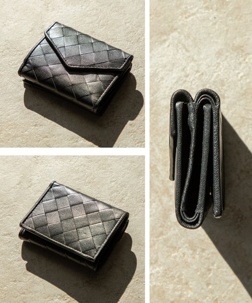GUIONNET（ギオネ） 財布 GUIONNET TILE PITAPATA TRI-FOLD WALLET