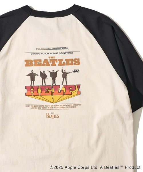 tシャツ 「THE BEATLES/ザ ビートルズ」ラグランスリーブTシャツ / バックプリントTシャツ レディース メンズ