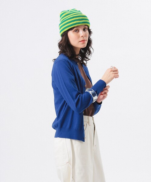 「BEAMS BOY」 カーディガン ONE SIZE チャコールグレー レディース BEAMS BOY（ビームスボーイ）の「BEAMS BOY / 2トーン