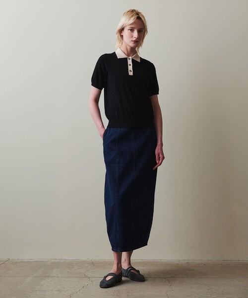 STEVEN ALAN ニット セーター 「Steven Alan」バイカラー ポロ
