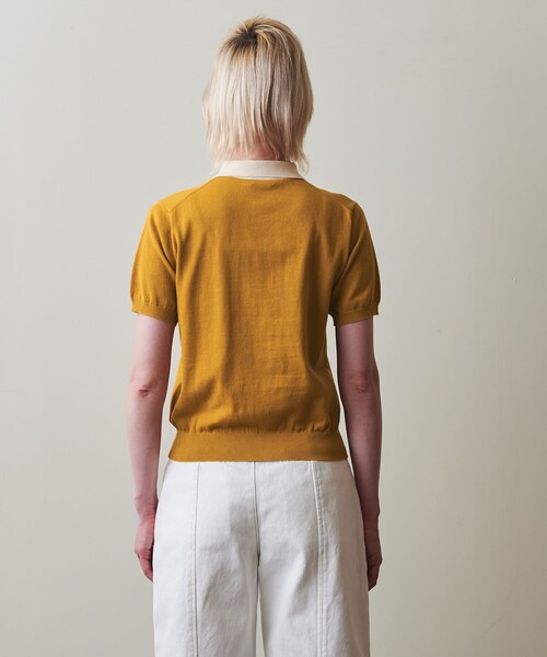 ＜Steven Alan＞バイカラー ポロカラーニット Steven Alan＞バイカラー ポロカラーニット