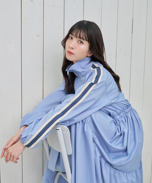 ワンピース rinnn ワンピース 「Nora Lily」「elle」Long Zip Lined Track One-piece