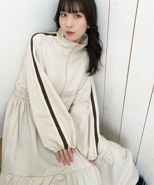 ワンピース 「Nora Lily」「elle」Long Zip Lined Track One-piece