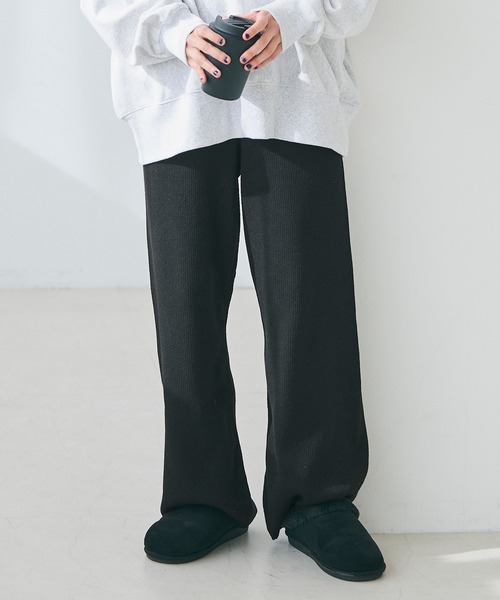 パンツ kako coca パンツ リブイージーパンツ レディース : ZOZOTOWN Yahoo
