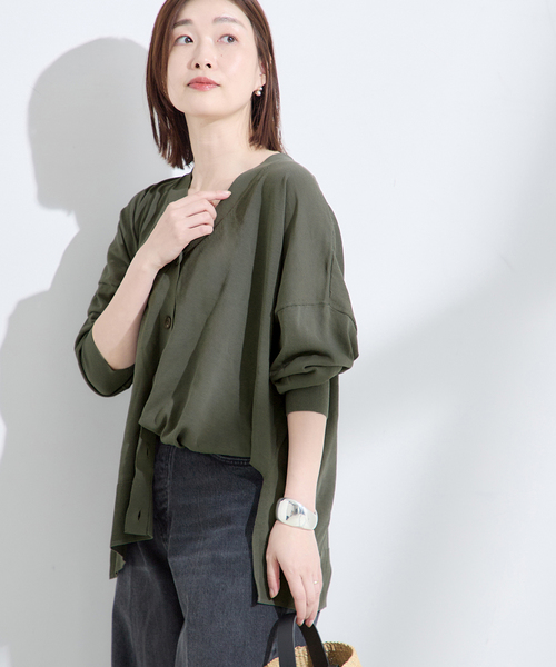 journal standard L'essage カーディガン アイスコットンBIG