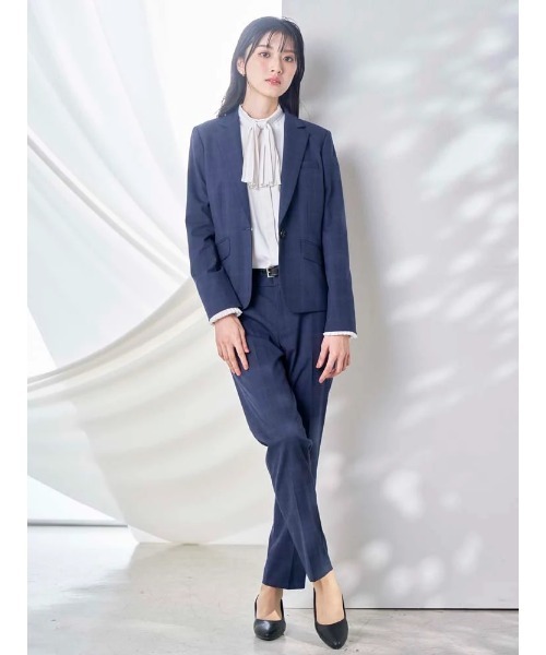 ブラウス シャツ dazzlin × P.S.FAコラボ  2WAYプリーツ　ボウタイブラウス ホワイト/グレー レディース dazzlin ブラウス シャツ × P.S.FAコラボ 2WAYプリーツ ボウタイ