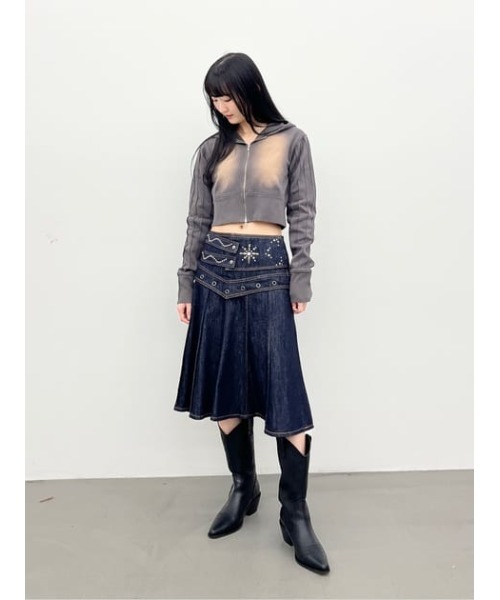 LAGUA GEM ラグアジェム　ロングブーツ　ブーツ LAGUA GEM ブーツ SHARK SOLE ロングブーツ レディース