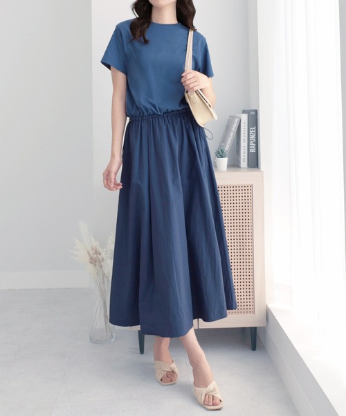 Viola e ワンピース ラクして快適！！ドッキングワンピース : ZOZOTOWN