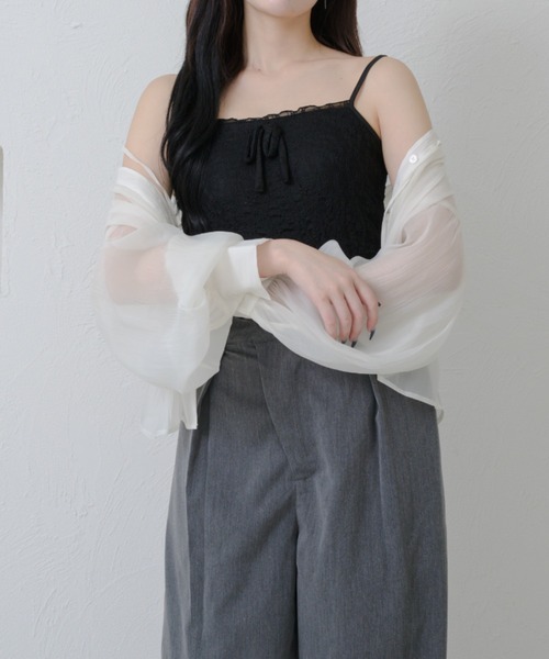 花柄　カップ付き　キャミソール　フラワー Ambre Neige キャミソール flower design camisole / 花柄カップ