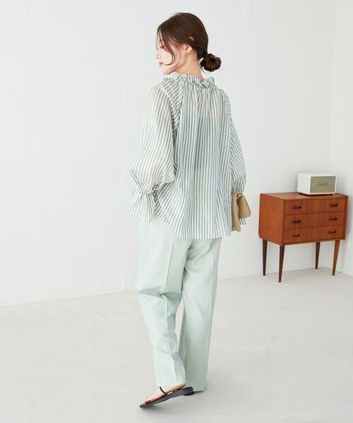 le.coeur blanc（ルクールブラン） ブラウス シャツ ゴールドラメ