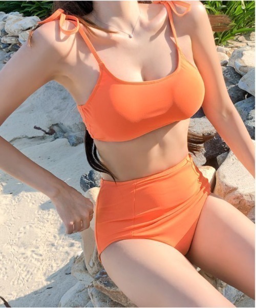 NANEA（ナネア） 水着 バッククロスハイウエストスイムウェア