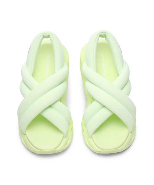 STEVE MADDEN サンダル クロスパフィーボリュームサンダル/S