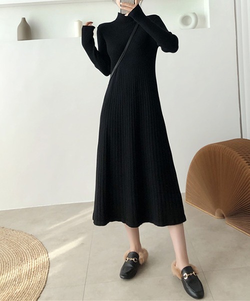 「a lot of love」 ニットワンピース FREE オリーブ レディース_画像2