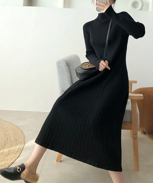 「a lot of love」 ニットワンピース FREE オリーブ レディース_画像6