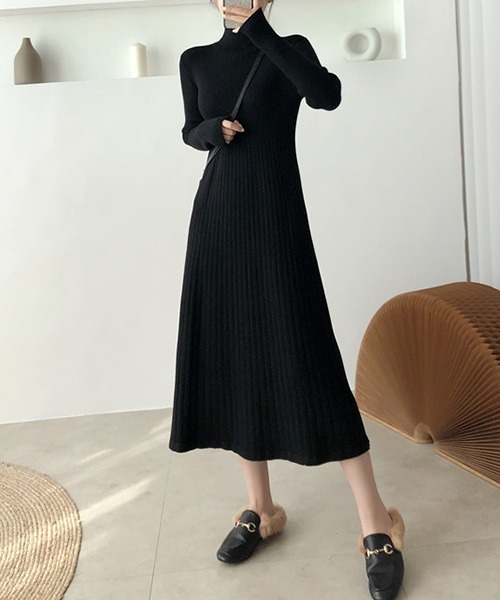 「a lot of love」 ニットワンピース FREE オリーブ レディース_画像7