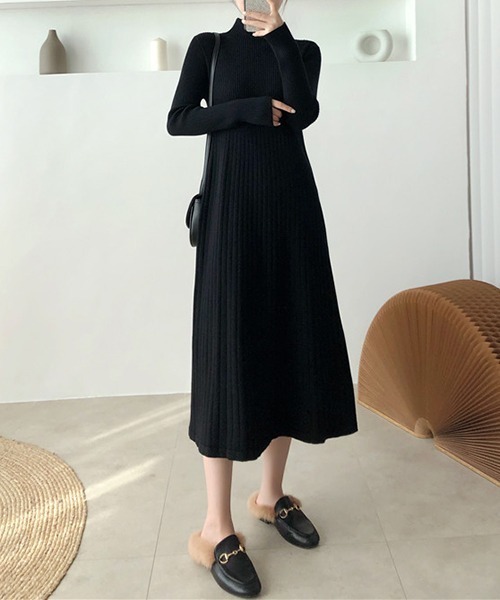 「a lot of love」 ニットワンピース FREE オリーブ レディース_画像8