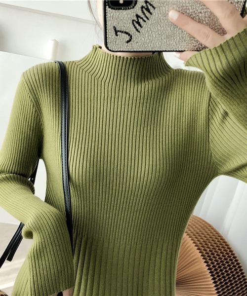 「a lot of love」 ニットワンピース FREE オリーブ レディース_画像9