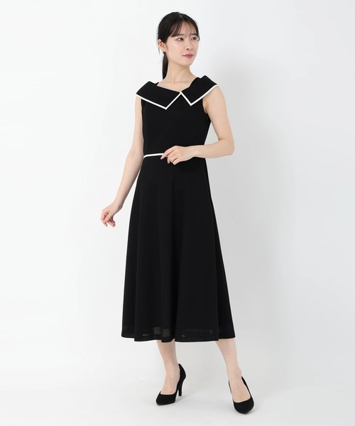 正規品販売！ STRAWBERRY-FIELDS ワンピース アシンメトリーカラーワンピース ワンピース