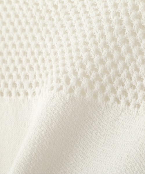 N.Natural Beauty Basic ニット セーター メッシュ切替半袖