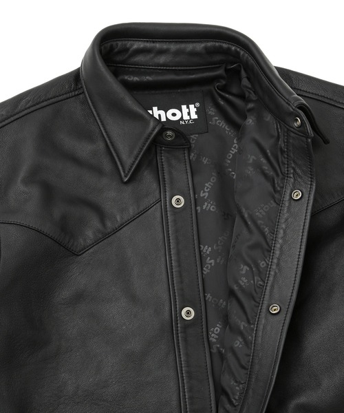 Schott N.Y.C（ショット） 「schott」 レザージャケット L ブラック