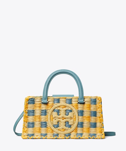 TORY BURCH ロゴ エラ イースト ウェスト クロシェ かごバッグ TORY BURCH かごバッグ カゴバッグ エラ ハンドクロシェ